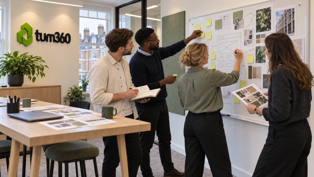 Design workshop at the Turn360 London office