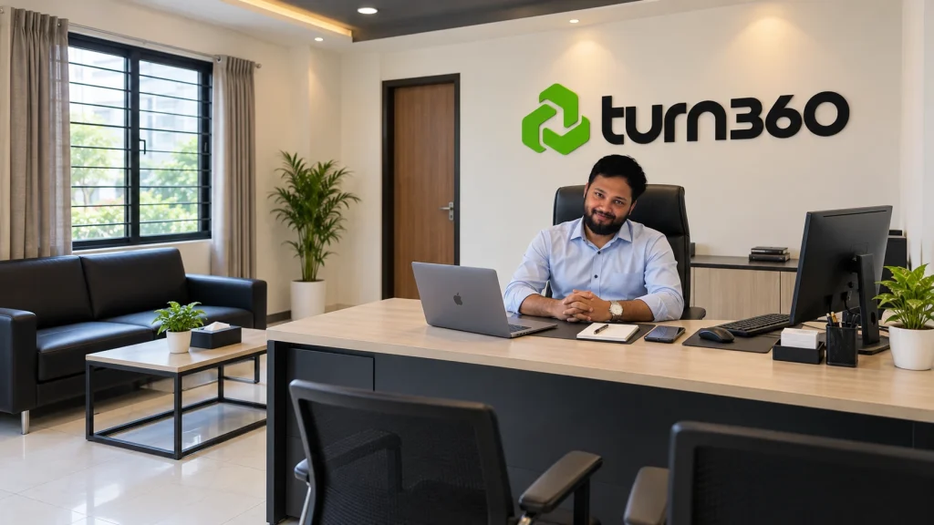 Turn360 managing director's office in Dhaka