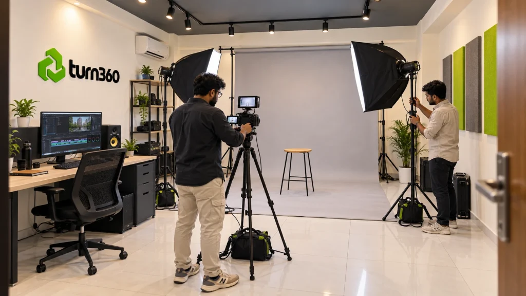 Video production studio at Turn360