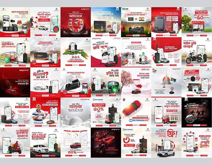 GPS tracking service — Social media creatives by Turn360