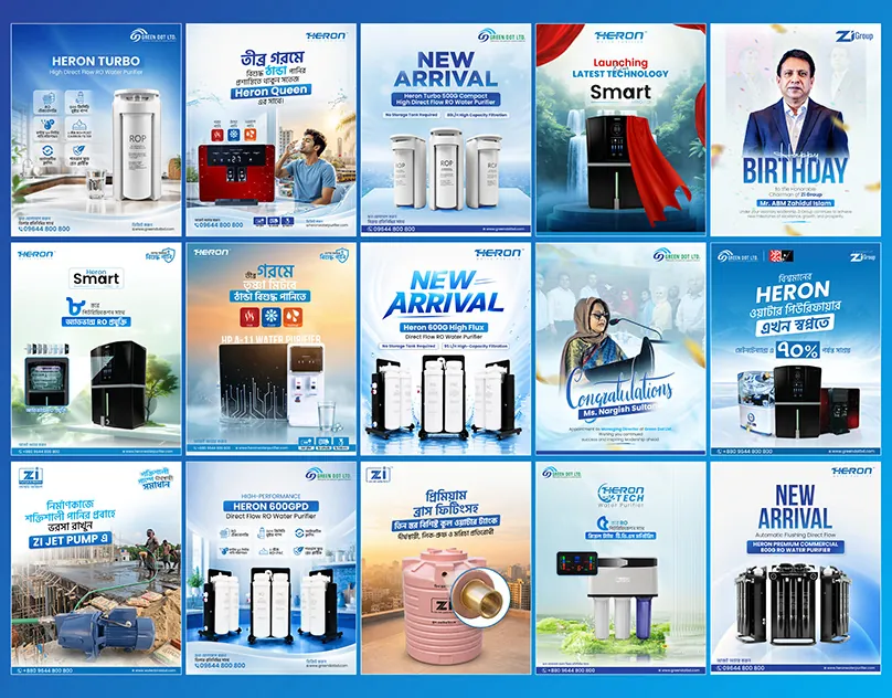 Heron Water Purifier — Social media ads by Turn360