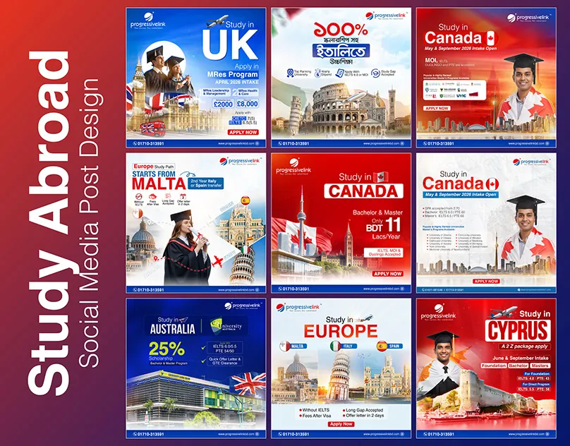 Study Abroad — Social media ads by Turn360