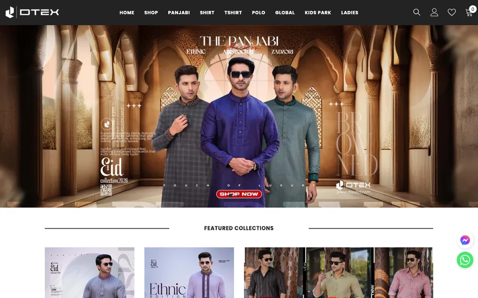 DTEX — Fashion e-commerce, website by Turn360