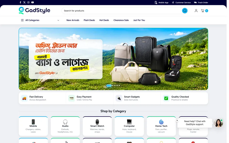 GadStyle — Gadget e-commerce, website by Turn360